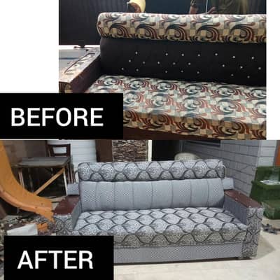 OLD SOFA REPARING FABRIC CHANGE NEW SOFA AVAILABLE 03145059454
