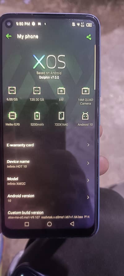 Infinix Hot 10 WhatsApp contact kre JB mrzi