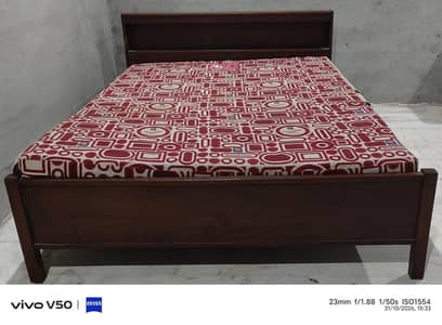 double bed full wooden