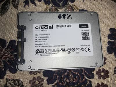 Crucial MX500 1TB ssd 68% health