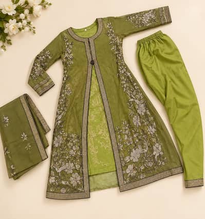 Rashmi fancy green suit