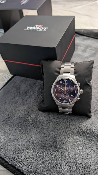 Tissot, Blue dial Chronograph, watch