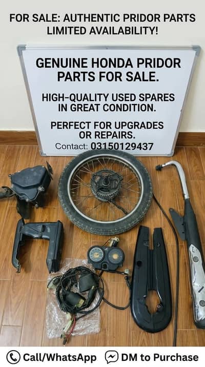 HONDA PRIDOR GENUINE SPARE PARTS FOR SALE!