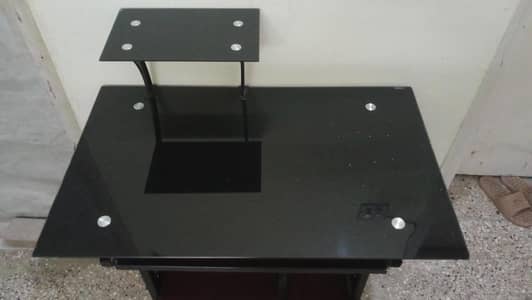 Computer trolley - Metallic and Glass made