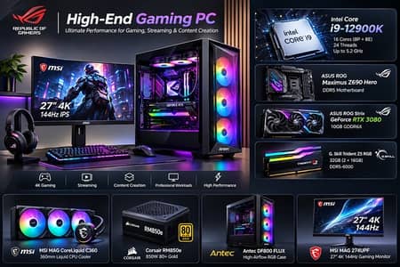 Gaming PC i9/32/1tb/ 3080 with boxes