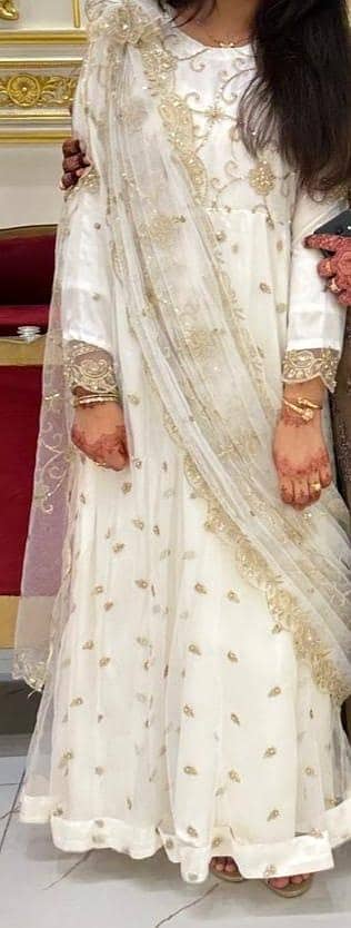 off white frock net fabric