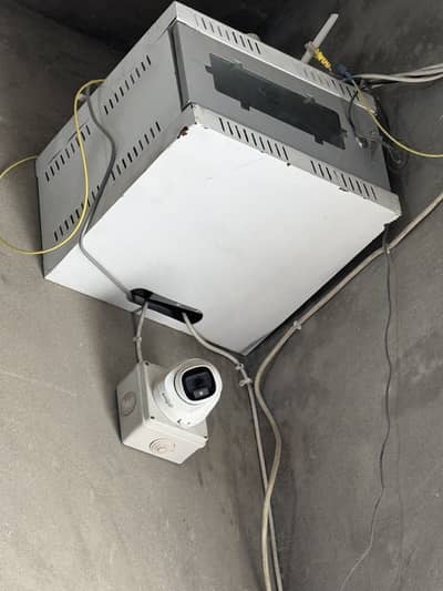 Four cameras and dvr with with all accessories