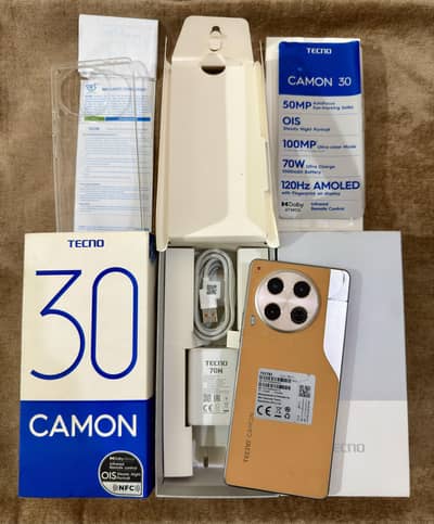 Tecno CAMON 30 (12gb 256gb) Complete Box
