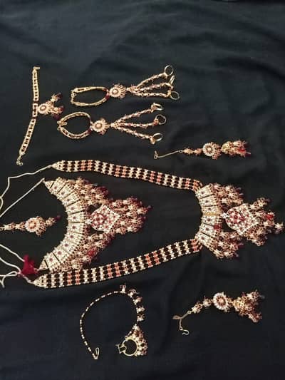 Package red mexi bridal with jewelry set