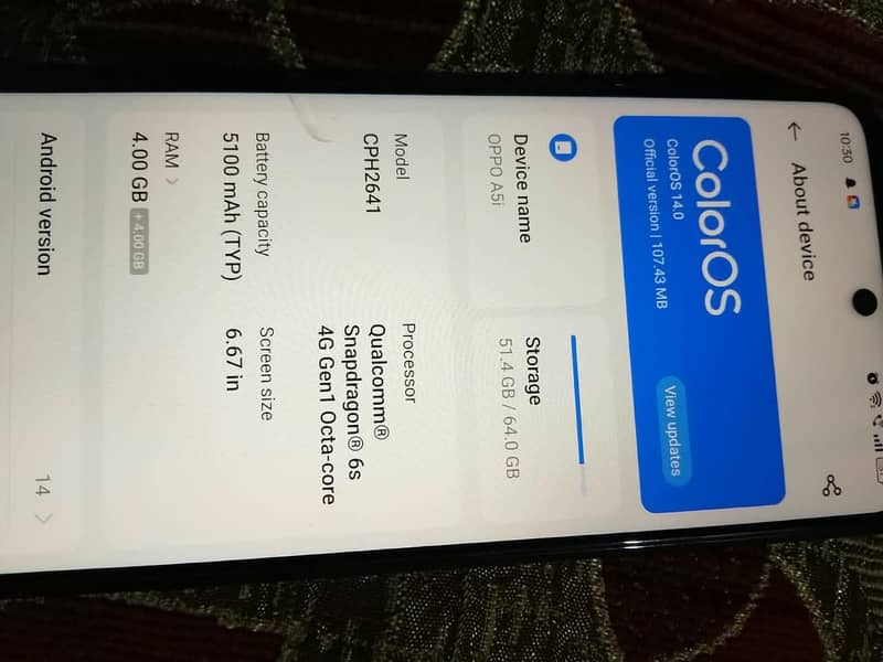 OPPO A5i 1