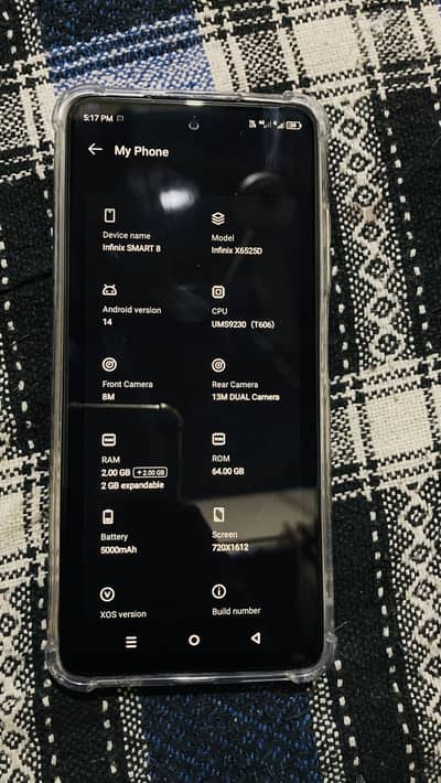 Infinix smart 8 / contact 03176775849