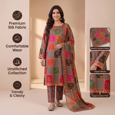 Premium Silk Fabric | New Soft & Comfortable Party Wear & Casual Dress