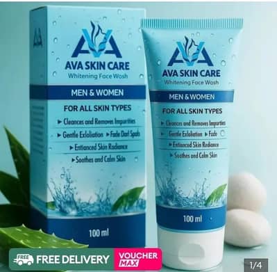 AVA Skin Care Whitening Face Wash for Men & Women -