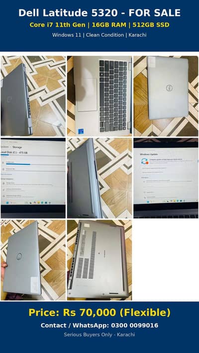 Dell 5320 i7 11th Gen | 16GB | 512GB SSD