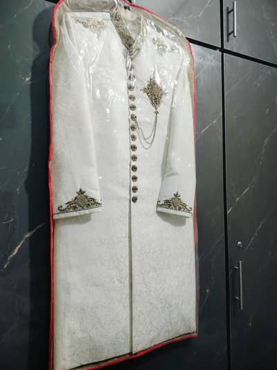 sharwani white colour