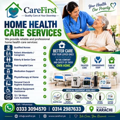 Home Health Care Services Karachi | Nurses,Caregivers & Physiotherapy
