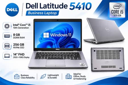 Dell Latitude 5410 | Core i5 10th Gen | 8GB RAM | 256GB NVMe SSD