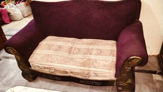 6 Seater Velvet Poshish Sofa Set for Sale