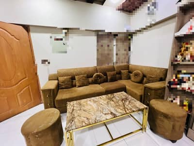 sofa and tools