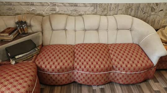6 Seater L-Shape Sofa Set - New MoltyFoam Cushion - Excellent Conditio