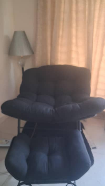 recline chair with foot rest stool 10/10 condition